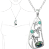 CC102 Tropical Palm Tree necklace