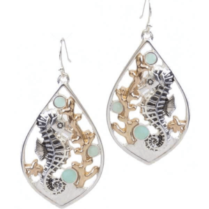 CC121-Gold-Mint-Green-and-Silver-Colour-Earring