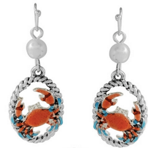 CC125-Colourful-Crab-Oval-Rope-Earrings-