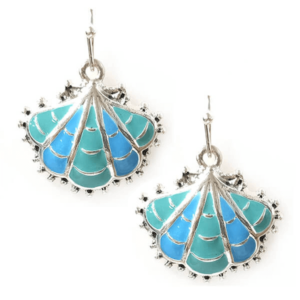 CC138-Turquoise-and-Green-Shell-Earrings