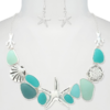 CC152 Starfish and Shell Mixed Necklace Set