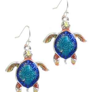 CC154 Turtle Colorful Earrings