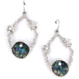 CC156 Shell Teardrop Earrings